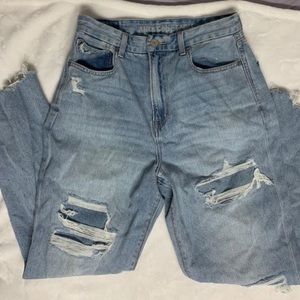 High waisted mom jean